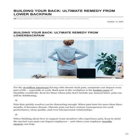  Building your back ultimate remedy from lower backpain