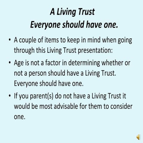 Living Trust | PPT