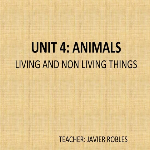 Living and non living things