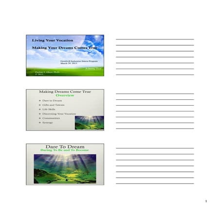 Living Your Vision Slide Presentation | PPSX