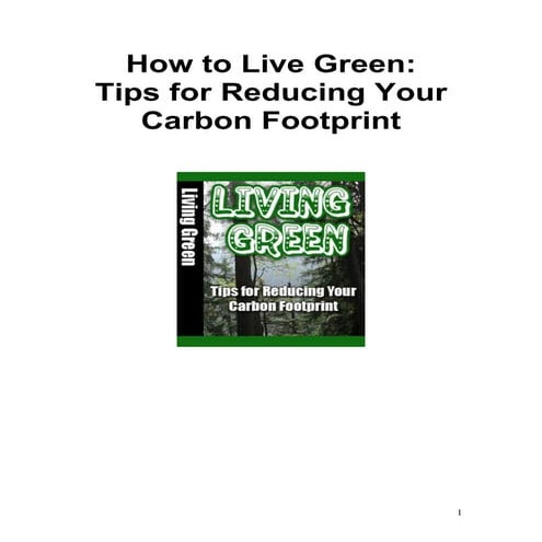 Living green
