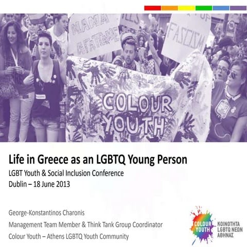 Living in Greece as an LGBTQ young person - George K. Charonis