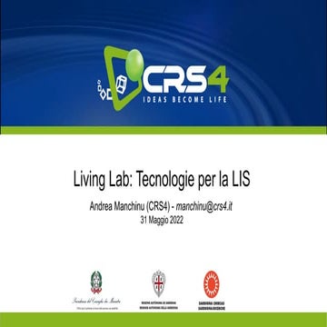 Living Lab: Tecnologie per la LIS - Andrea Manchinu