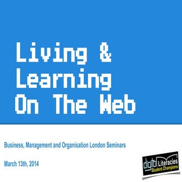 Living & learning on the web