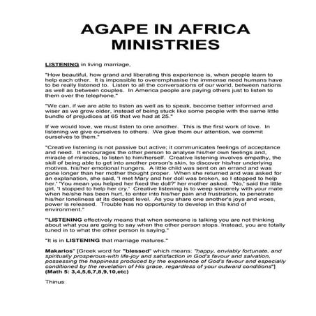 LISTENING in living marriage