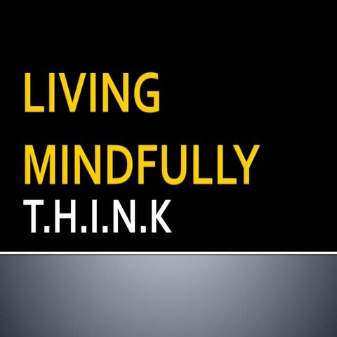 Living mindfully (Personal Development - SHS)