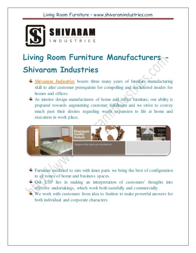 Living Room Furniture Manufacturers