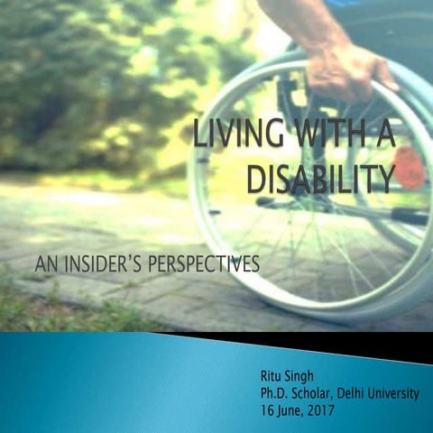 Living with a disability ppt