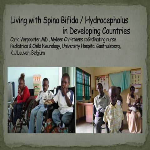 Living with spina bifida and hydrocephalus in developing countries carla verpoorten
