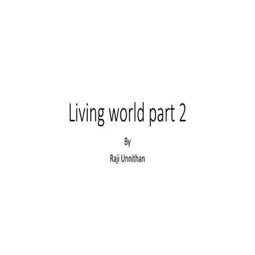 Living world part 2