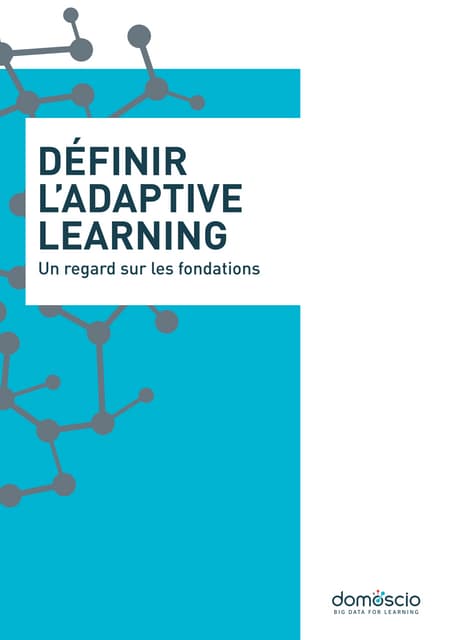 Livre blanc adaptive learning domoscio