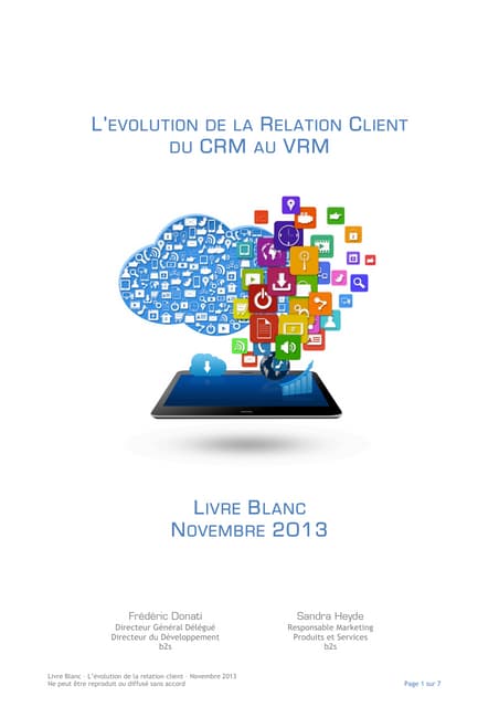 L'évolution de la relation client - Du CRM au VRM