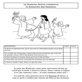 Livret d'activités de caté du Jeudi...