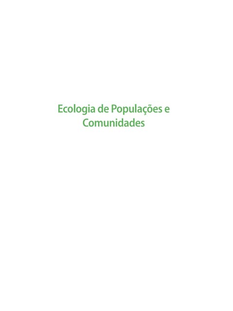 Livro Ecologia de Populacoes e Comu...