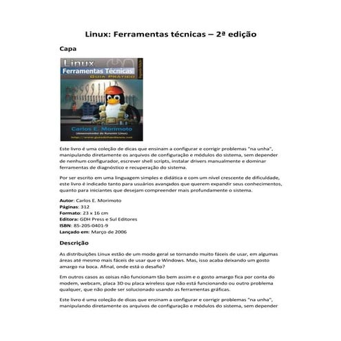 Livro Linux-Ferramentas Técnicas