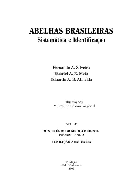 Livroabelhas brasileiras 2002