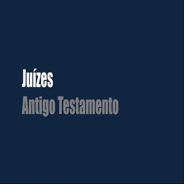Livro de Juízes Antigo Testamento