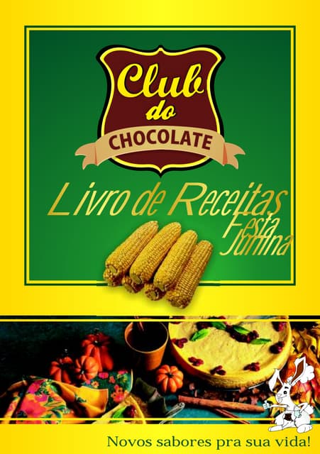 Livro de receitas club do chocolate...