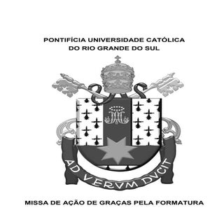 Livro missa formatura