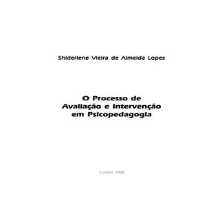 Livro o processo de avaliação em ps...