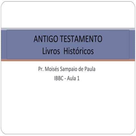 Livros  Históricos
