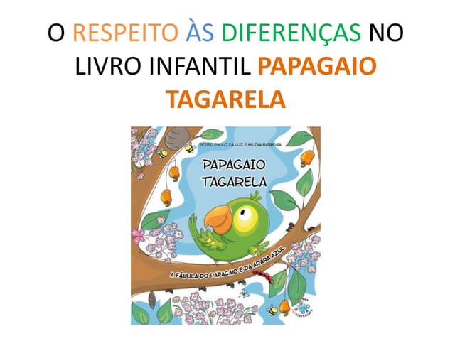Livro sobre respeito às diferenças