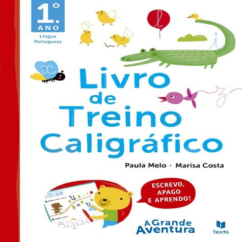 Livro treino caligráfico 1º ano