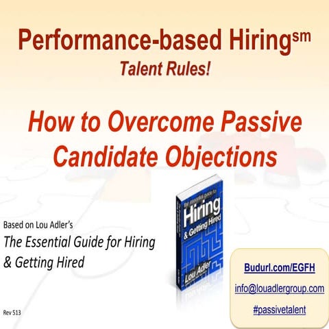 How to Overcome Passive Candidate Objections | Webcast