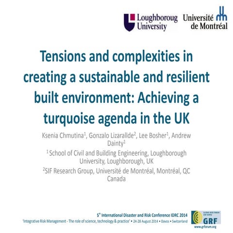LIZARRALDE-Tensions and complexities in creating a sustainable and resilient ...