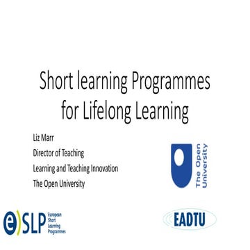 [OOFHEC2018] Day 2 Liz Marr: Short Learning Programmes for Lifelong Learning