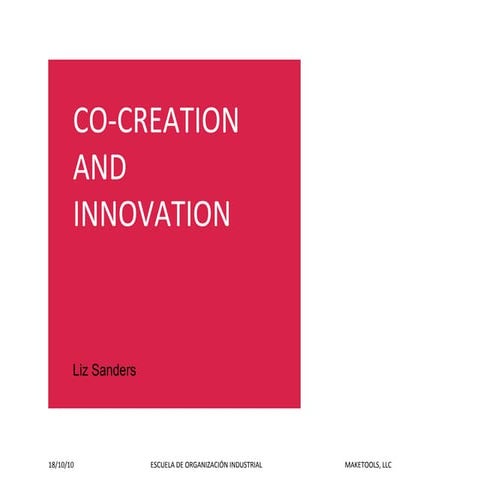 Co-creation and Innovation