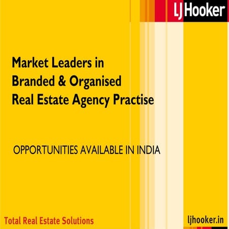 Lj Hooker India is expanding 