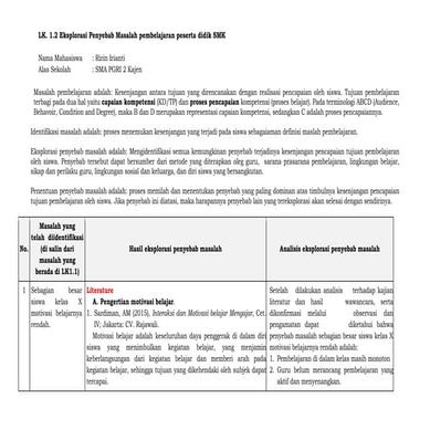 LK. 1.2 Eksplorasi Penyebab Masalah pembelajaran peserta didik SMA.pdf