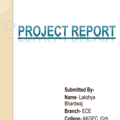 Project Report on SMT and through-hole technology