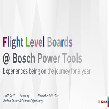 LKCE19 Jochen Goeser & Carmen Knippenberg - Flight Level Boards - Experiences...