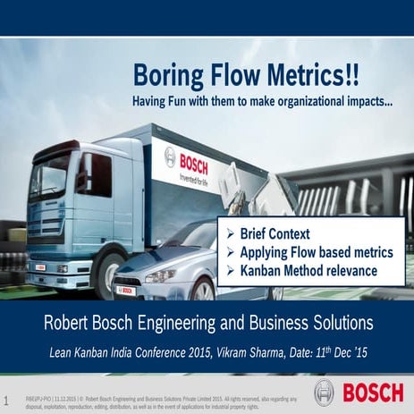 Lean Kanban India 2015 | Boring Flow Metrics! Having fun with them to make or...