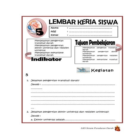 Lks 5 sistem peredaran darah