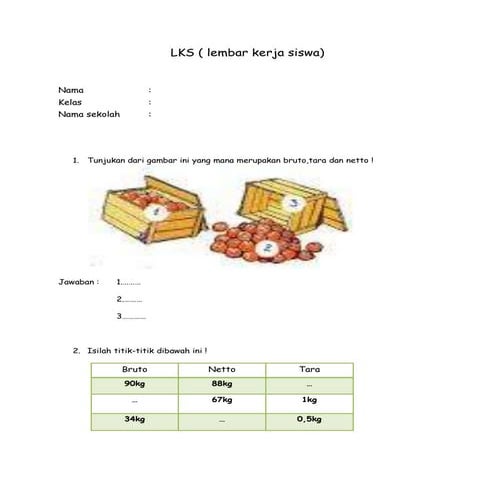 Lks bruto,tara,netto