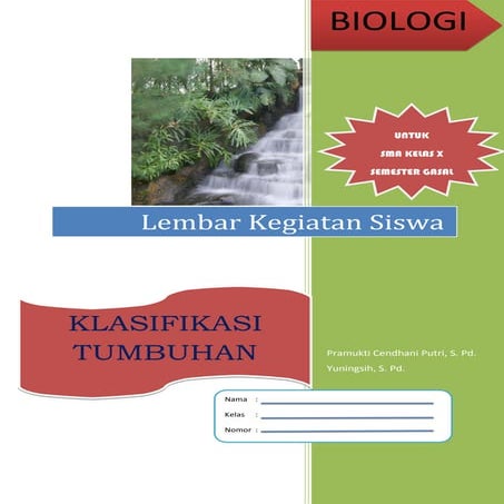 Lks klasifikasi tumbuhan