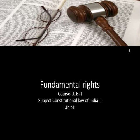 Ll.b ii cloi ii u ii fundamental rights