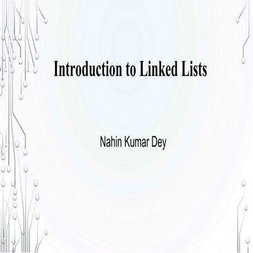 Introduction to Linked Lists