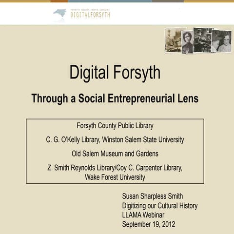 Digital Forsyth: Through a Social Entrepreneurial Lens