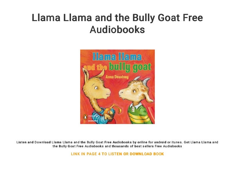 Llama Llama and the Bully Goat Free Audiobooks