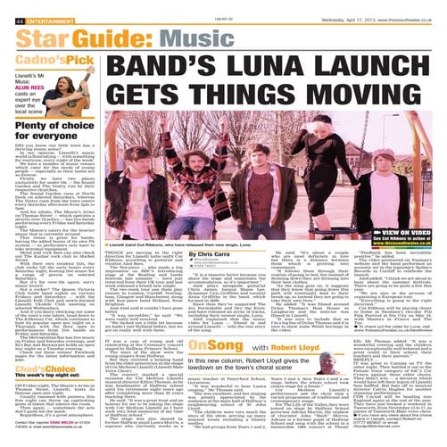 Llanelli Star - Cut Ribbons Feature - by Chris Carra