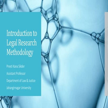 Classification of Legal Research | PPTX