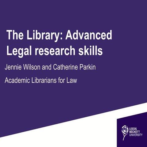 LLB Dissertation Research Skills 2017