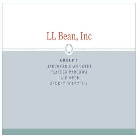 LL Bean Case Study