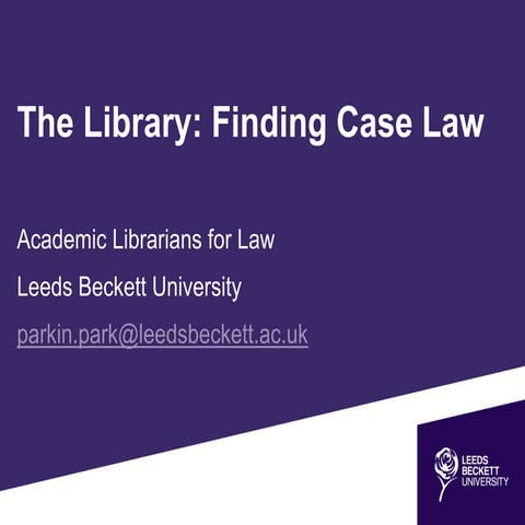 Finding Case Law