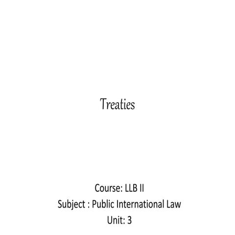 Llb ii pil u 3.2 treaties
