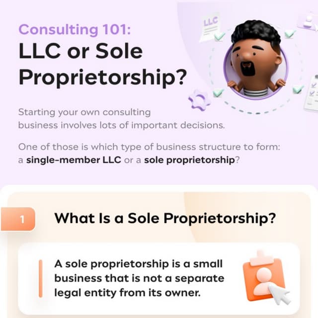 SingleMember LLCs vs. Sole Proprietorships for Your Consulting